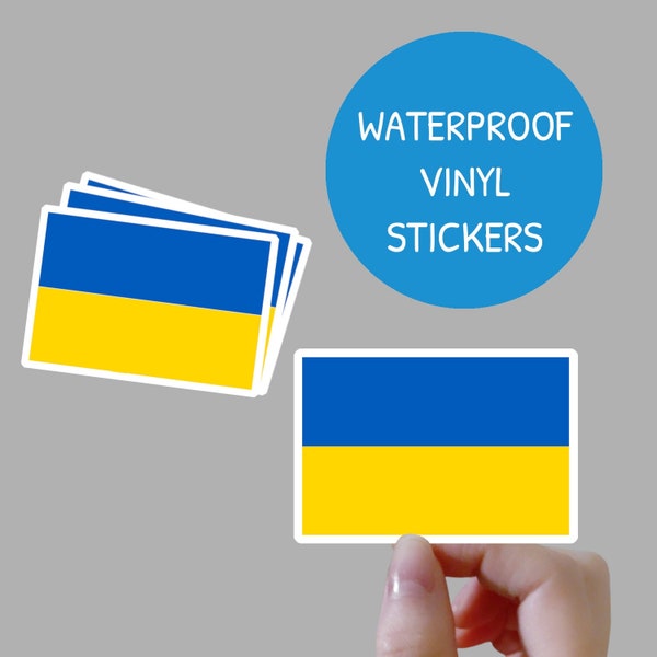 Ukraine Sticker, Flag Of Ukraine Stickers, Stand With Ukraine Stickers, Support For Ukraine Stickers, Ukraine Flag Stickers, Car Stickers