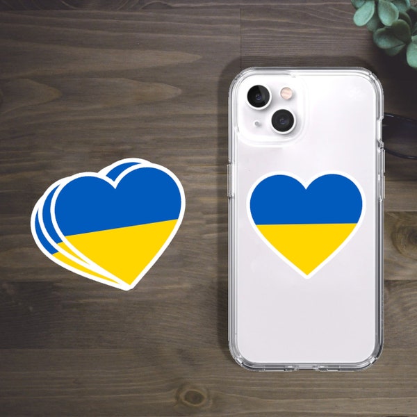 Ukraine Sticker, Flag Of Ukraine Stickers, Stand With Ukraine Stickers, Support For Ukraine Stickers, Ukraine Heart Stickers, Car Stickers