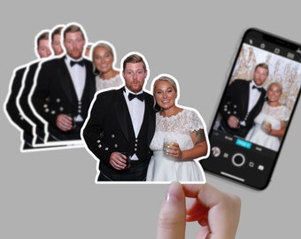 Custom Photo Stickers | Personalized Photo Stickers | Custom Gift | Photo Stickers | Baby Stickers | Boyfriend, Girlfriend, Friend Stickers