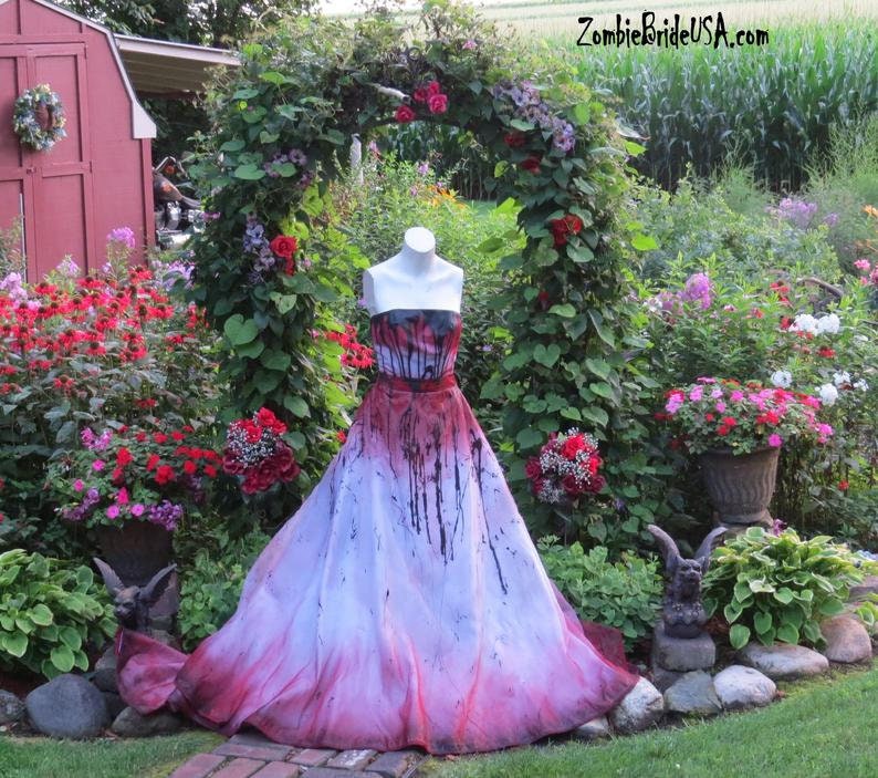 Bloody Vampire Costume dress Black dripping blood Vintage Etsy