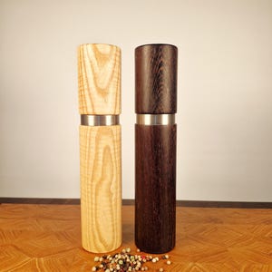 Unique, set of fine spice mills, pepper and salt mill, gift set, gift, wedding, birthday gift,