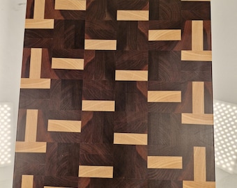 Walnut cutting board, chopping board, end grain cutting board, gift, wedding, barbecue, cooking, Christmas present, birthday