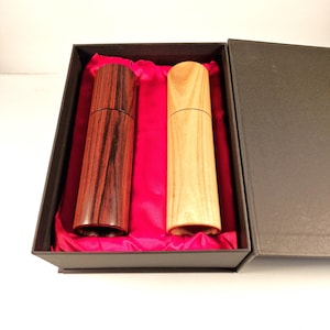 Noble set of spice mills, pepper and salt mill, organic pepper, gift set, gift, wedding, birthday gift,