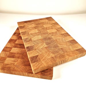 Cutting board, breakfast board, oak wood, end grain cutting board, gift, wedding, barbecue, Christmas gift, birthday gift,