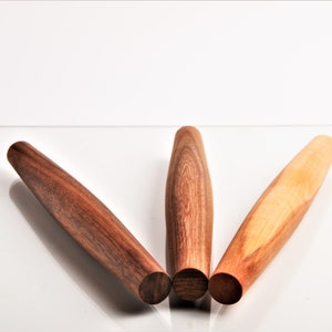 Rolling pin made from wood from the apple tree