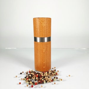 Pepper mill, salt mill, spice mill, wooden oak, gift for wedding, Christmas gift, birthday gift,