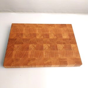 Cutting board end grain oak, chopping board, serving board, snack board, gift, Christmas gift, birthday gift,