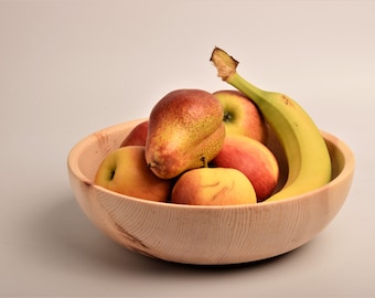 Fruit bowl, bread bowl made of pine wood, bowl, pine wood, gift, Christmas gift, birthday gift,