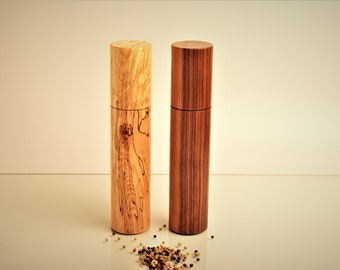 Set of 2 pepper mills, salt mills, spice mills, multi-seasoning mills, gift, Christmas, wedding, barbecue, cooking, Christmas gift,