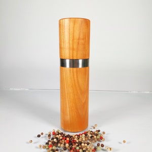 Pepper mill, salt mill, spice mill, wood wild cherry, gift for wedding, Christmas gift, birthday gift,