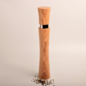 Pepper mill, salt mill, spice mill, wood olive ash, gift for wedding, premium mill, Christmas gift, birthday gift,