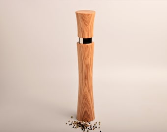 Moinho de pimenta, moinho de sal, moinho de especiarias, cinza de azeitona de madeira, presente para casamento, moinho premium, presente de Natal, presente de aniversário,
