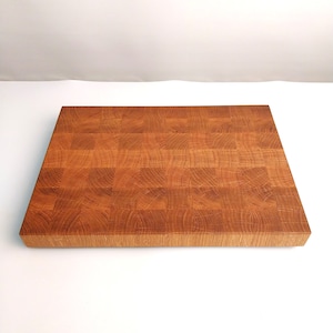 Oak cutting board, professional chopping board, end grain cutting board, gift, wedding, barbecue, cooking, Christmas gift, birthday,