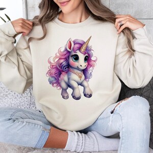 Unicornio colorido PNG, diseño de unicornio femenino, unicornio mágico PNG - Descarga digital PNG transparente PNG archivo de descarga digital unicornio