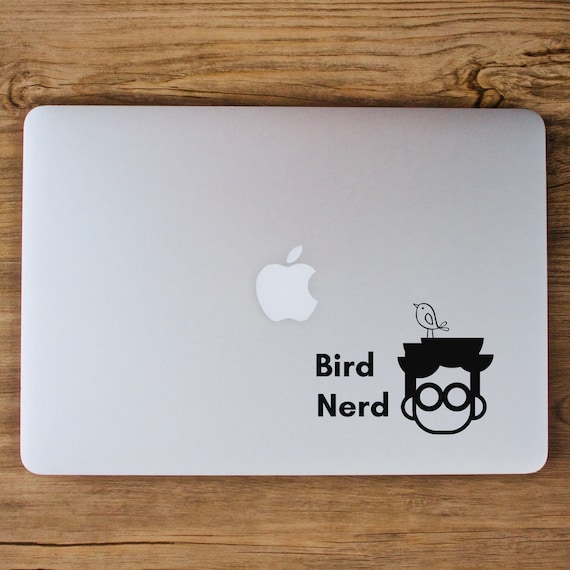 Phone Case STICKER, BIRD Sticker, Car Decal Funny, NERD Sticker, Trending Stickers, Silly Male Birder Adhesive Vinyl Deco Stickers for Gift