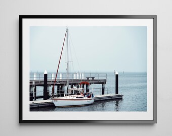Nautical landscape, Digital Download, Nautical Photo Art, Digital Print, Sailboat Art Print Coastal Decor Nautical Art Marine Sailing Art