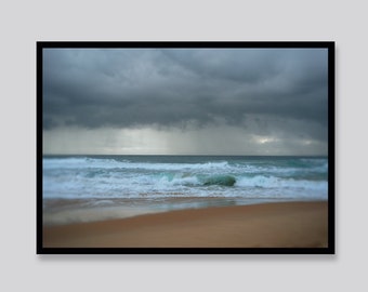 Australian nature print, Ocean landscape print, Digital Download, Wall decor, Sea Water Photography, Nature Digital Print, Ocean Sea Poster