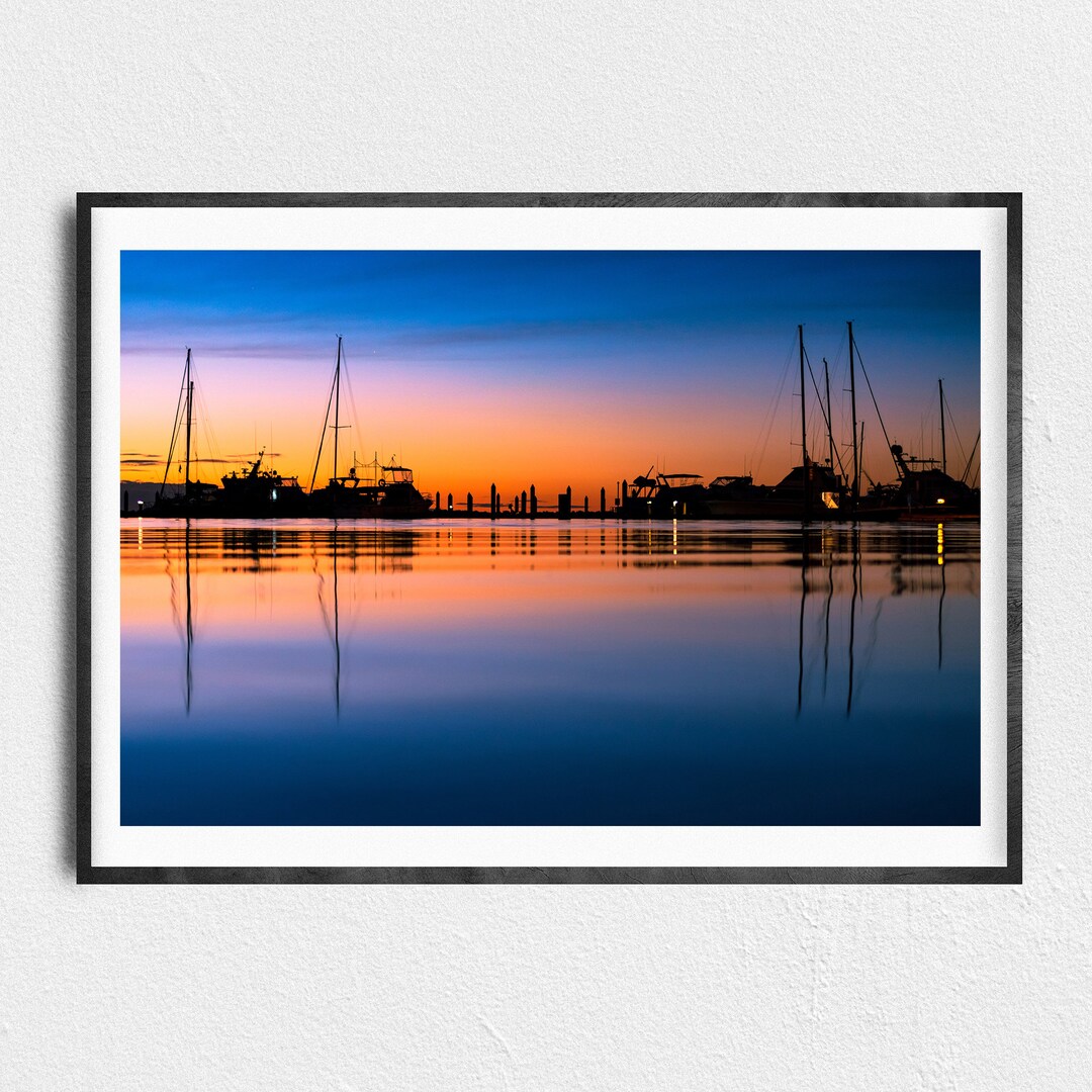 Ocean Sunset Print Ocean Photography Nautical Photo Art Etsy