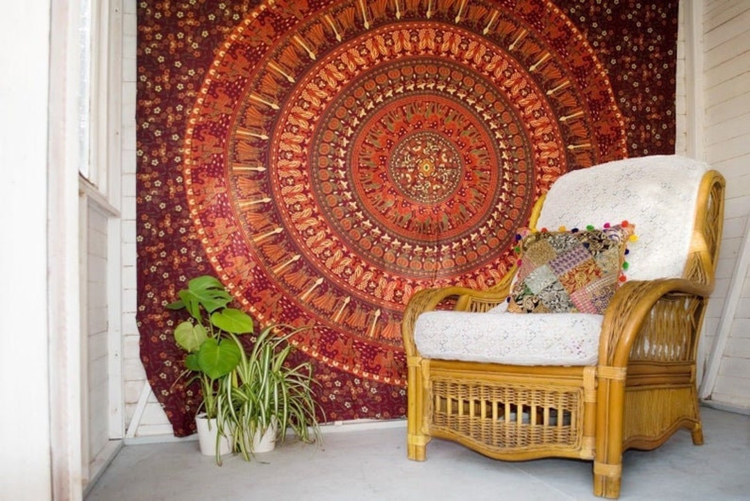 Wall Decor Indian Mandala Tapestry Bohemian Wall Hanging Tapestry Room ...