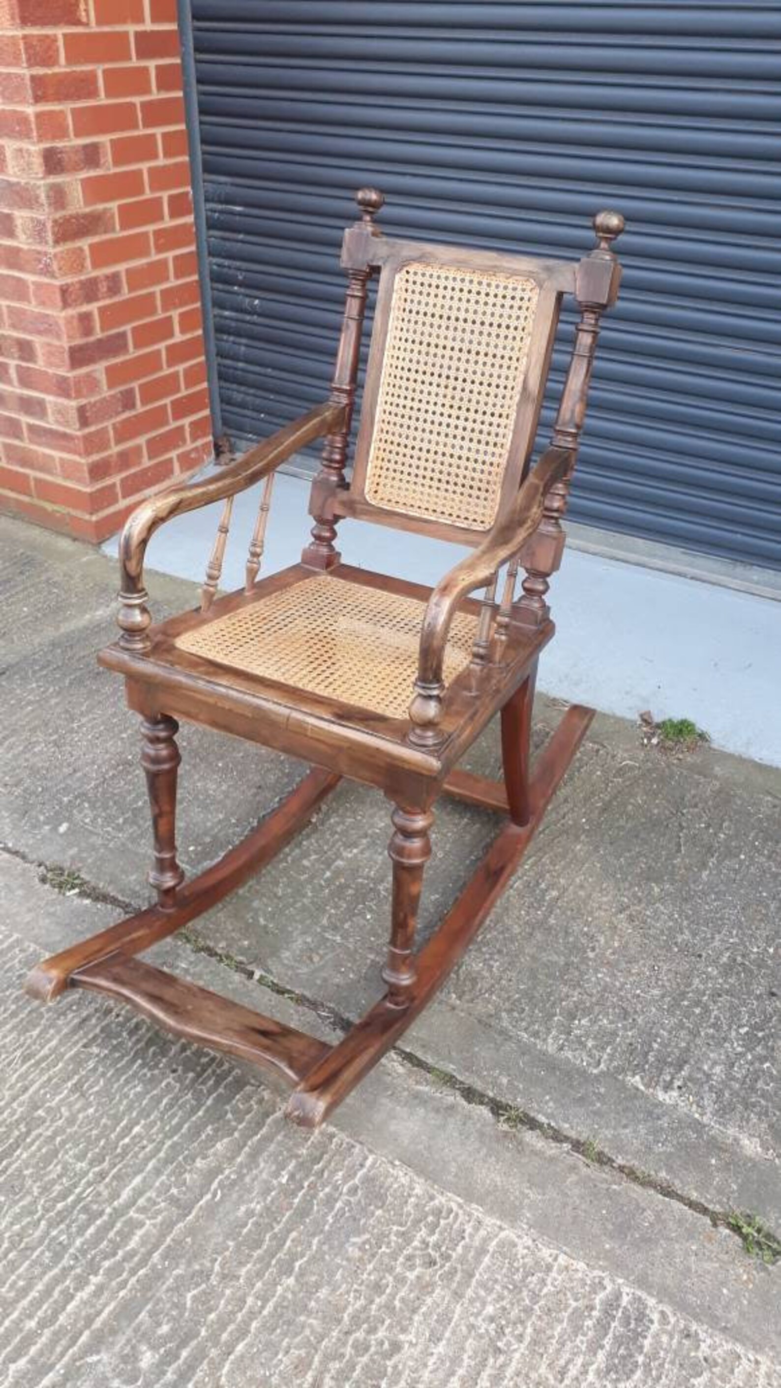 Antique Victorian Rattan Rocking Chair With Foot Rest. Etsy
