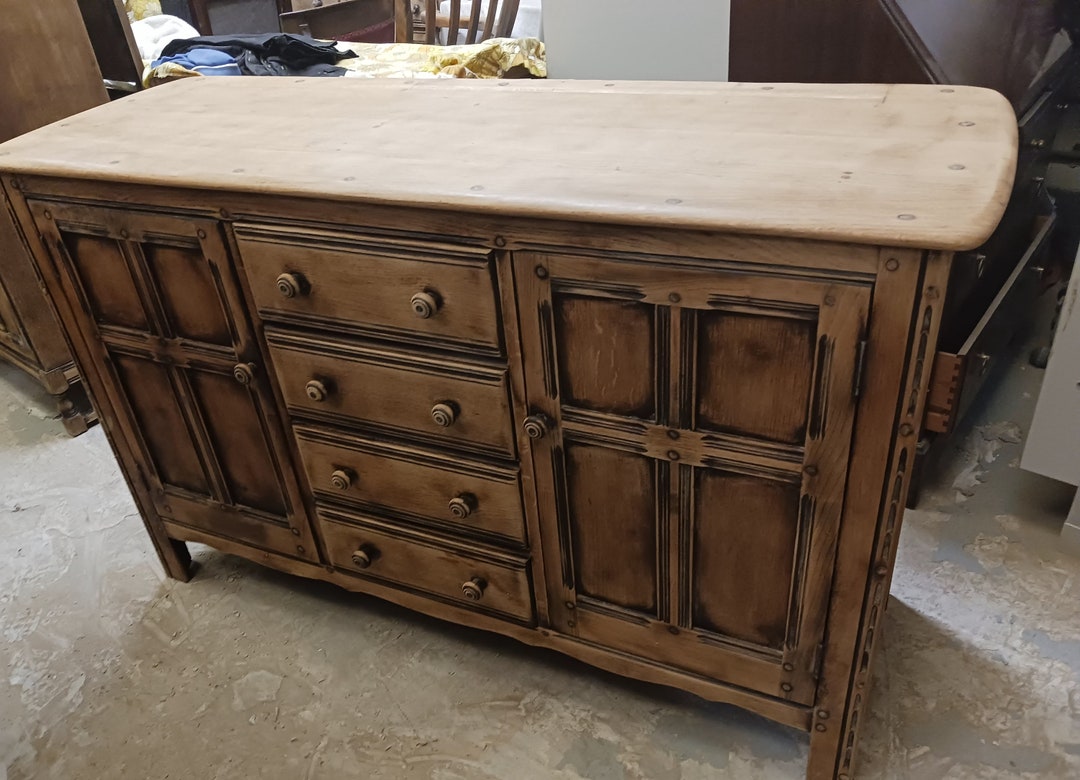 Stripped Ercol Elm 1960's Dresser Base. Etsy UK
