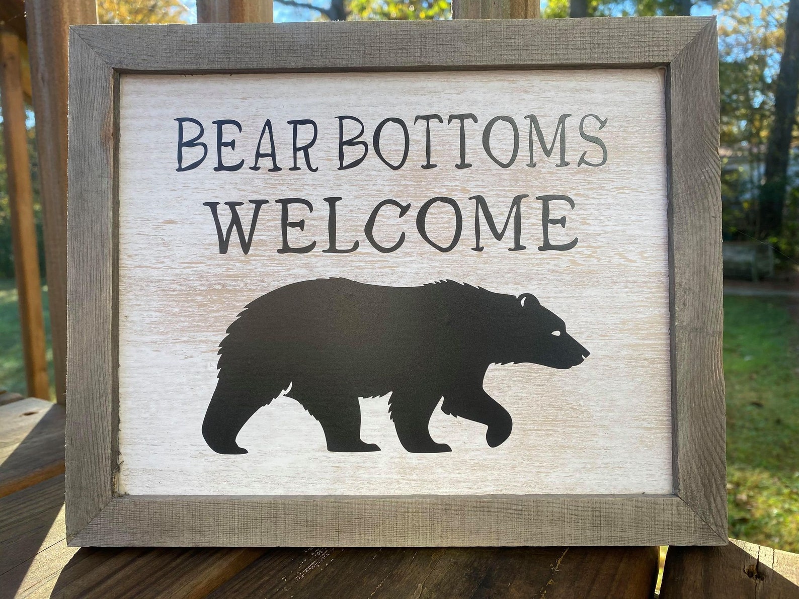 Bathroom sign bear bottoms cute bathroom sign funny Etsy
