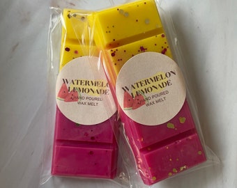 Watermelon Lemonade Highly Scented Strong Fragrance Wax Melt Snap Bar Perfume sweet fruity