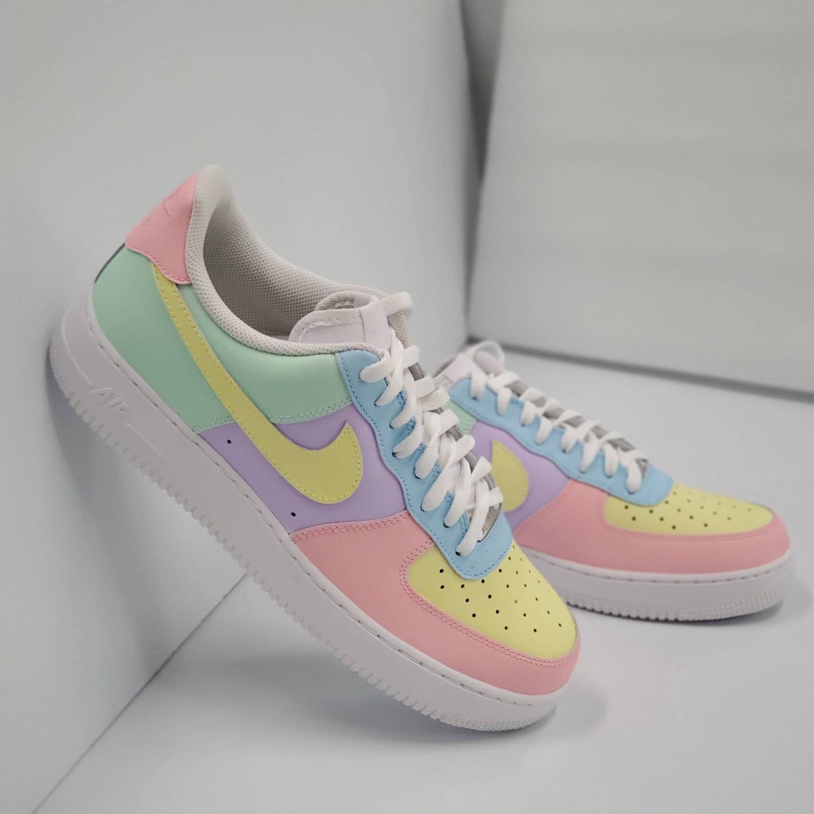 Air Force 1 Custom Pastel / Easter Colorway Etsy France