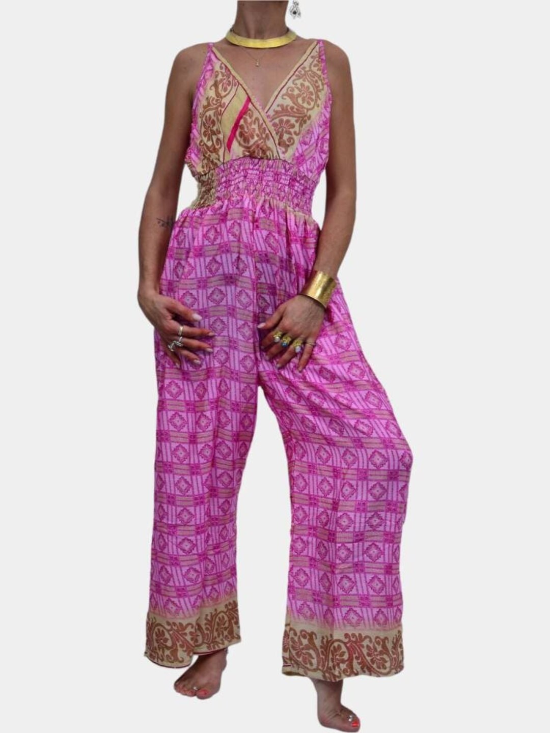 Silk Garden Jumpsuit