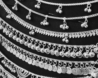 Payal Silver Anklet with Bells – Tribal Boho Style | Made in India | Ankle Bracelet
