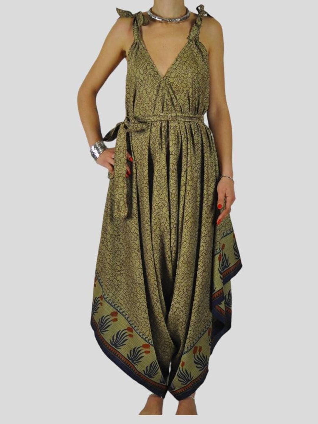 Lovely Maxi Dress Made from Recycled Sari-Silk main image 0