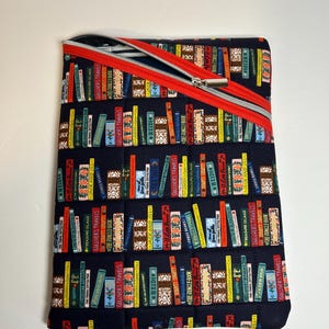 Rifle Paper Co Tablet Case: Navy Book Club Fabric, Quilted Sleeve