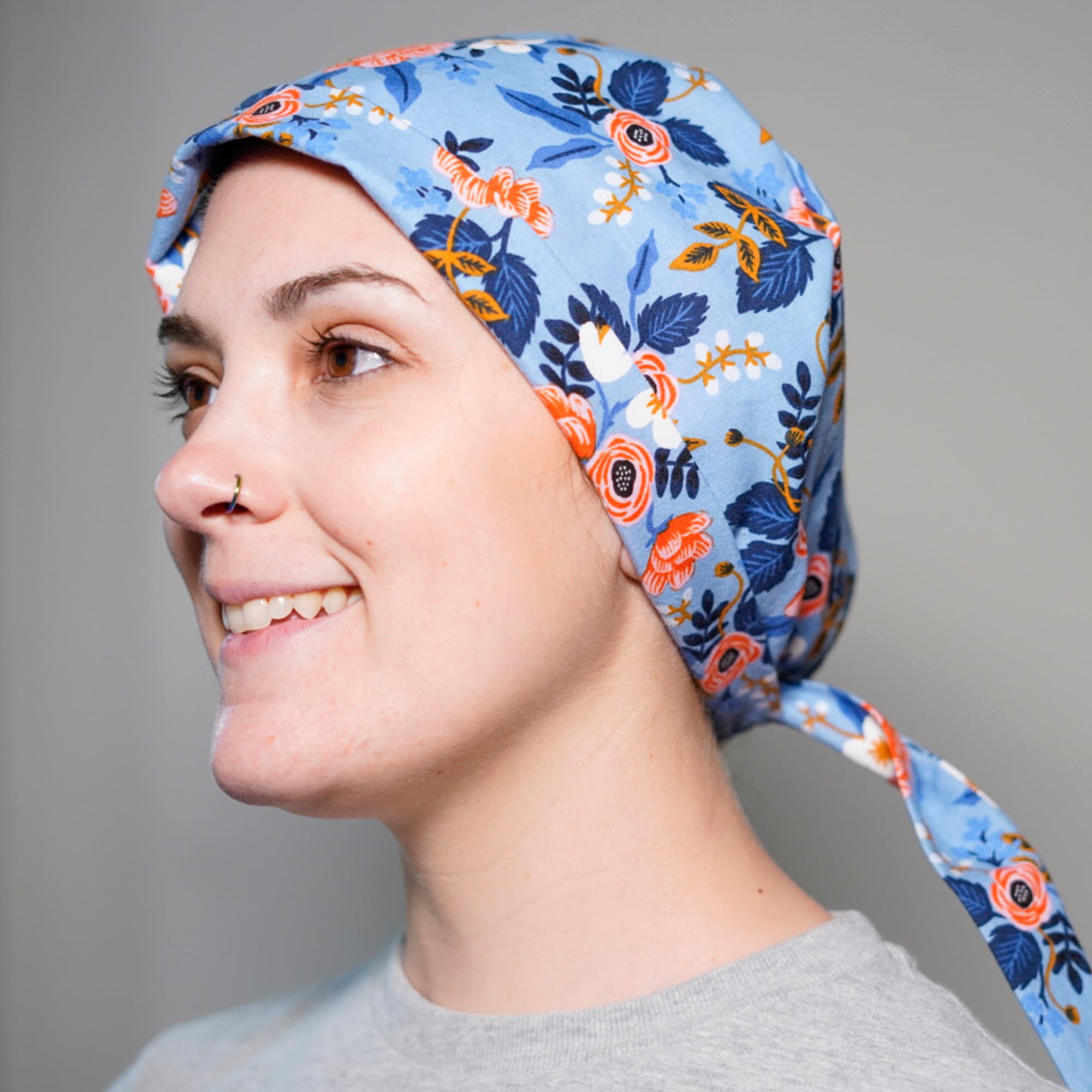 blue sky pixie scrub hat