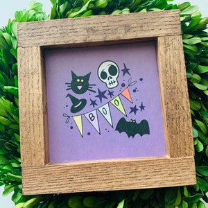 Boo Tile, Halloween decor, interchangeable tiles, interchangeable decor, Happy Tiles, image 2