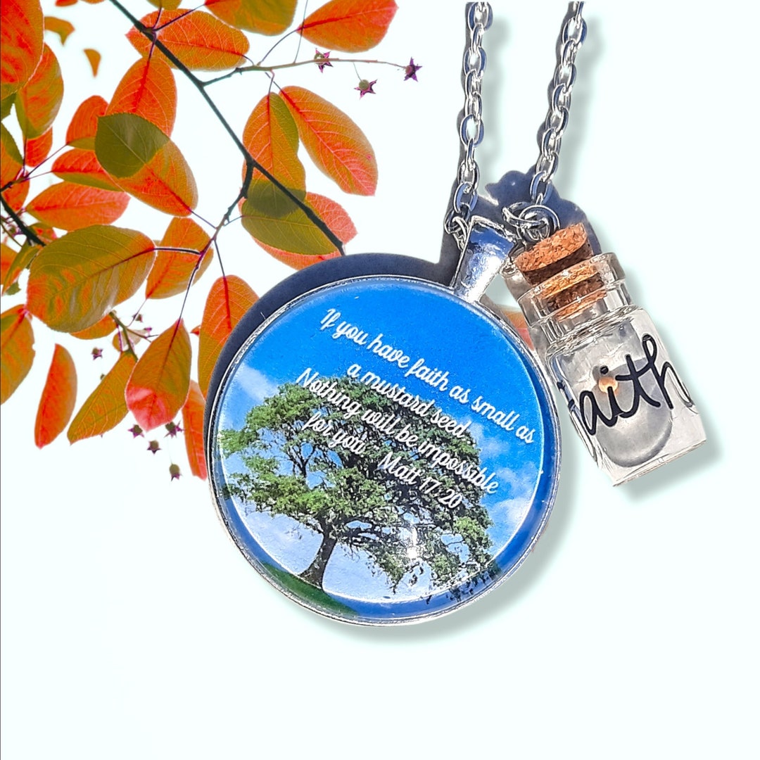 Mustard Seed Necklace / Inspirational Christian Gift / Matthew Etsy.de