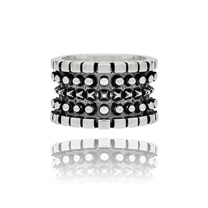 925 Silver Ring Middle Ages L