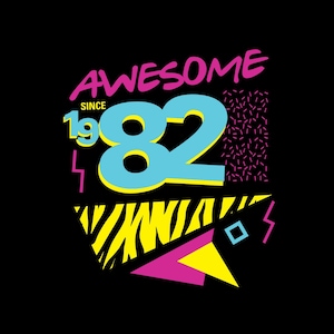 Super Seit 1982 SVG, 80er Geburtstagsfeier, 39. Geburtstag Sofortiger Download in den Formaten svg, png, dxf, eps.