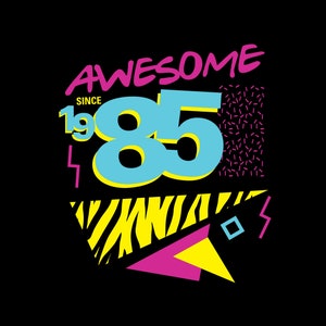 Impressionnant depuis 1985 SVG, célébration d'anniversaire des années 80, téléchargement instantané pour le 36e anniversaire aux formats svg, png, dxf, eps.
