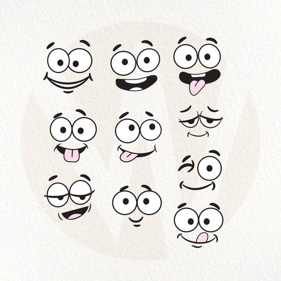 Silly scared face doodle icon. Emoticon in hand drawn style
