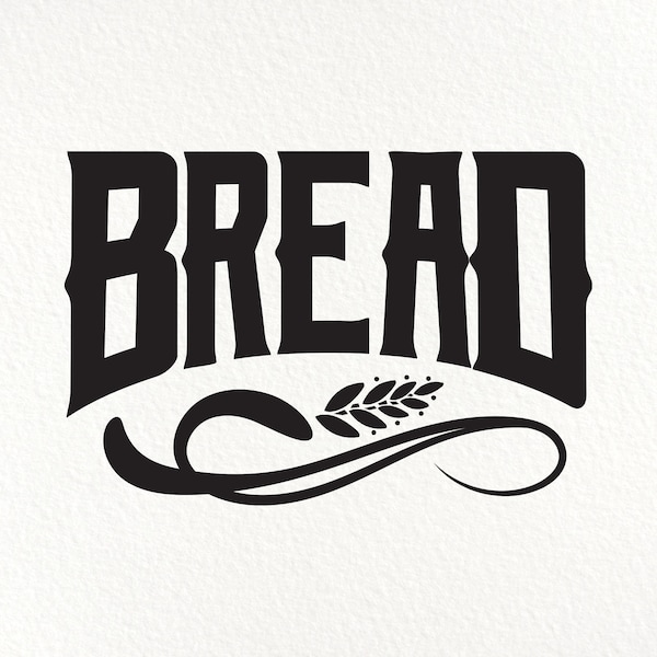 Bread Decorative Label. Instant download svg, png, eps, jpg.
