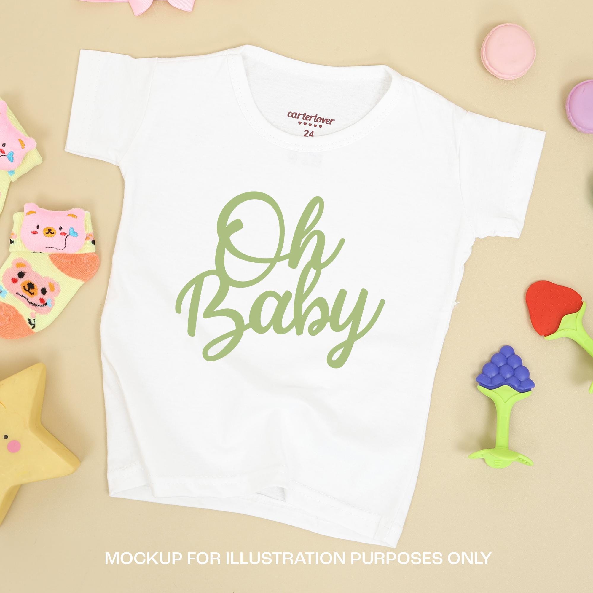 Oh Baby SVG. Instant Download Printable in Svg, Png, Eps