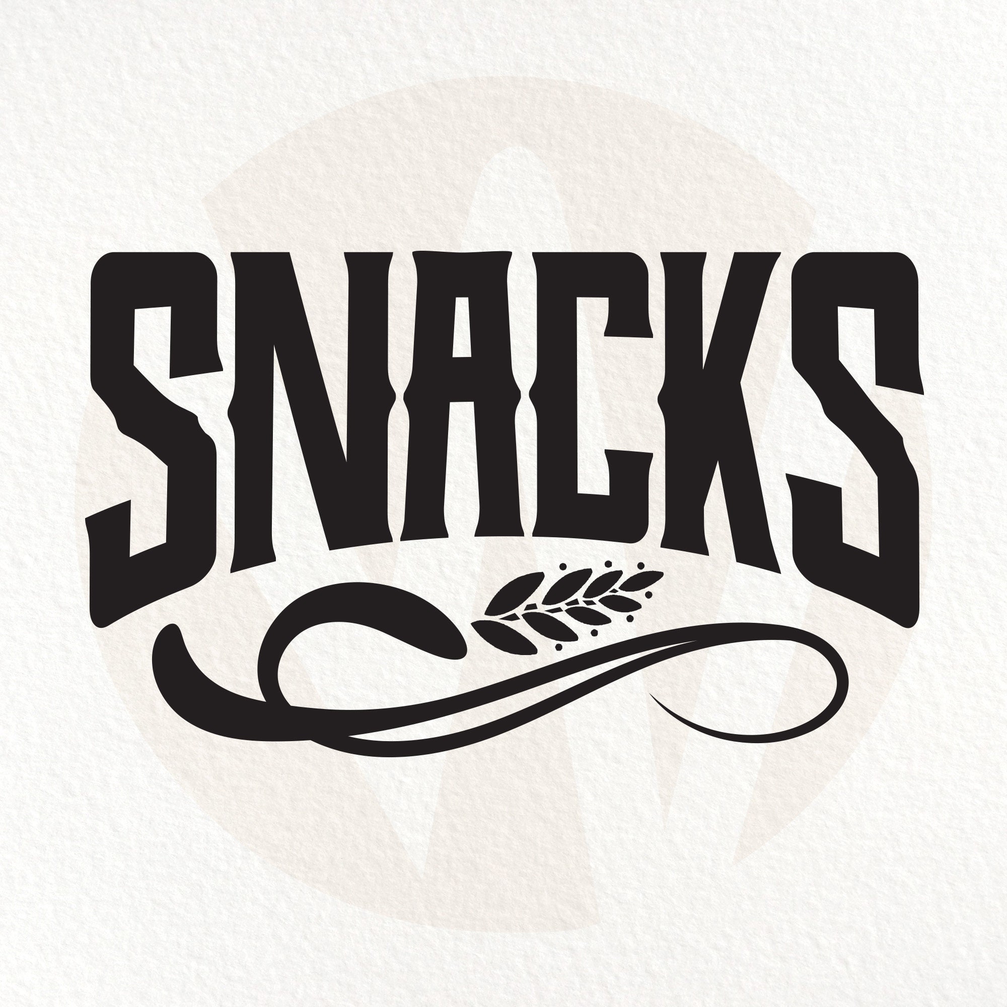 Snacks Decorative Label. Instant Download in Svg Png Eps Etsy