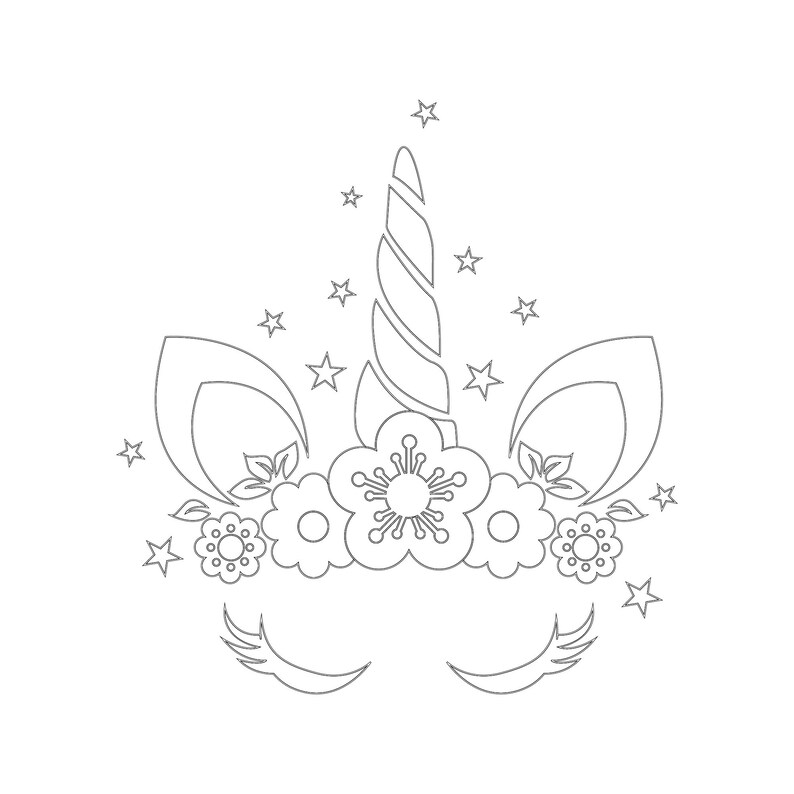 Free Free Unicorn Head Outline Svg 677 SVG PNG EPS DXF File