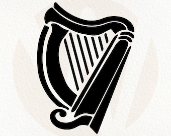 Keltische Harfe, St Patrick's Day, irische Harfe svg, png, eps, dxf