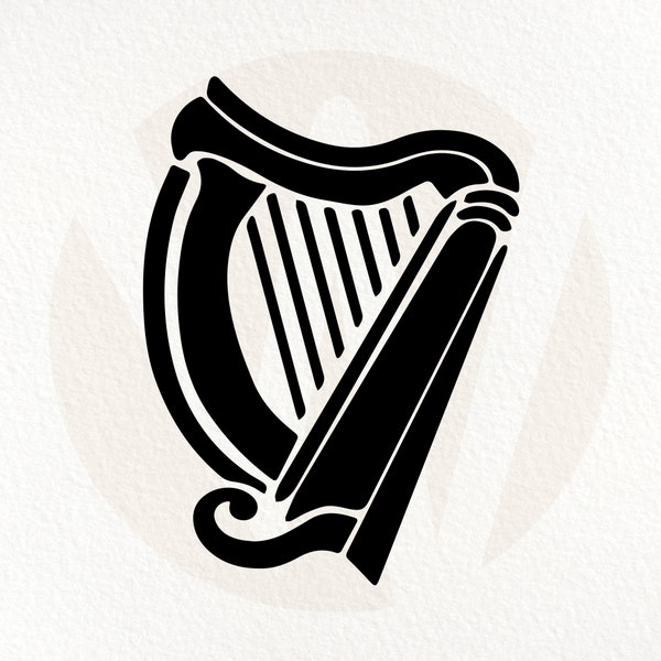 Celtic Harp, St Patrick's Day, Irish Harp svg, png, eps, dxf