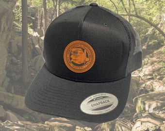 Northbridge Laser Engraved Faux Leather Patch Hat