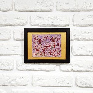 Arte rupestre, arte mural prehistórico, arte de la Edad de Piedra, cavernícola, Lascaux, pintura rupestre, tapiz antiguo, arte arqueológico, regalos extraños