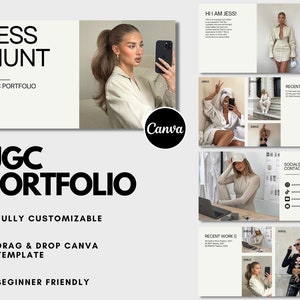 UGC Portfolio Template 6-Pages, UGC Media Kit Template, UGC Creator Portfolio, Ugc Template, Ugc Creator Media Kit