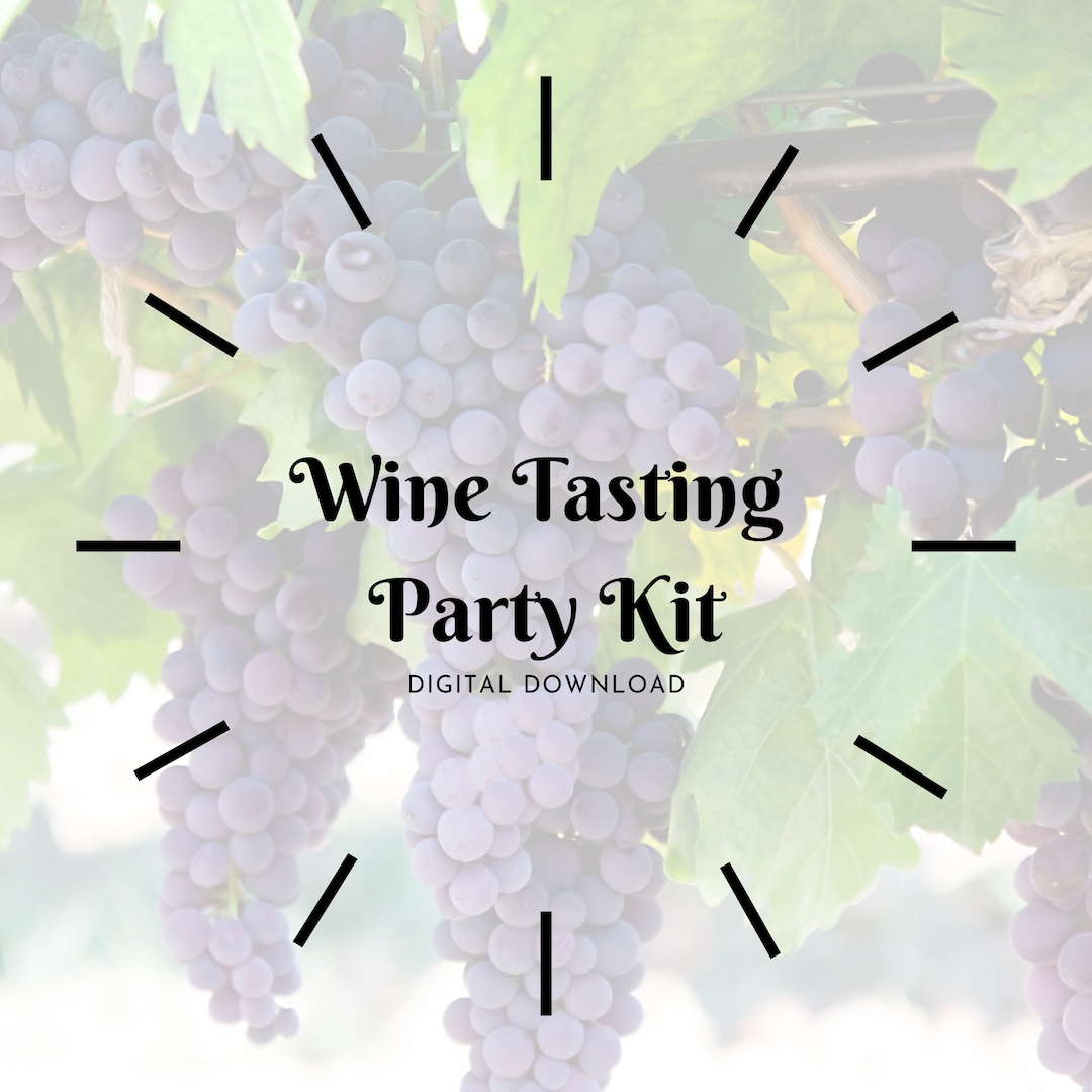 Wine Tasting Party Kit/wine Tasting Game Grape Theme/wine Party Ideas/score Cards/tasting Sheet