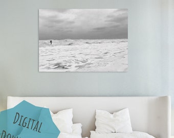 Lake Michigan Art, Frozen Lake Michigan, Unique Gifts, Michigan Gifts, Michigan Art, Home Decor, Gift for her, gift for him